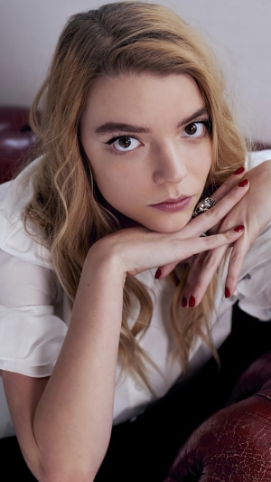 Anya Taylor-Joy posing for a portrait