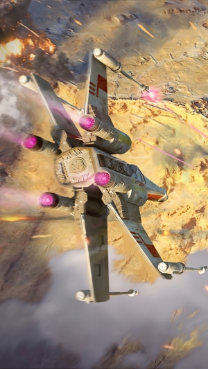 X-Wing Starfighter in Star Wars Battle