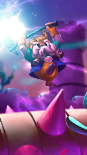 Fall Guys Ultimate Knockout character with axe