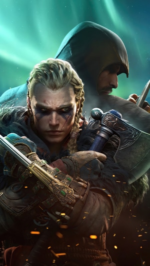 Eivor and Basim from Assassins Creed Valhalla