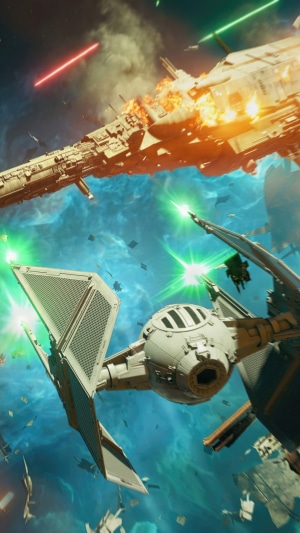 Star Wars Squadrons TIE Fighter Battle