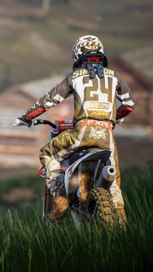 Motocross rider #24 from MXGP