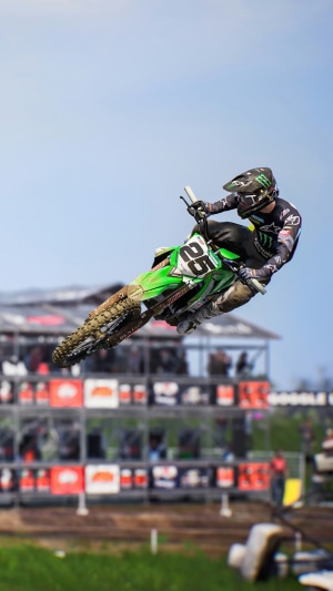 Motocross rider #25 in MXGP video game