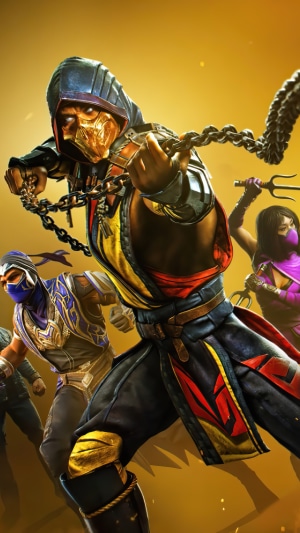Mortal Kombat 11 Characters Scorpion, Rain, and Mileena