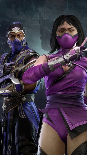 Mileena and Rain from Mortal Kombat 11