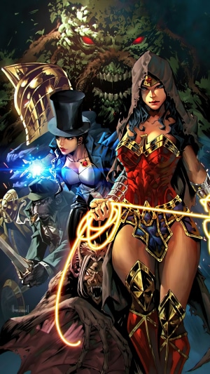 Justice League Dark Wonder Woman Zatanna Doctor Fate Detective Chimp