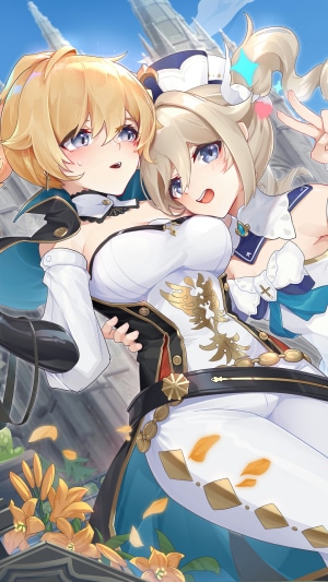 Jean and Barbara from Genshin Impact