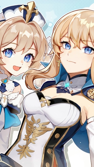 Barbara and Jean from Genshin Impact
