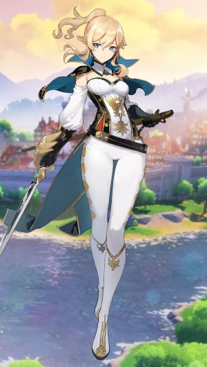 Jean from Genshin Impact in Battle Stance