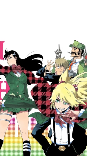BURN THE WITCH characters Ninny Spangcole, Noel Niihashi, Billy Banx Jr, Balgo Parks