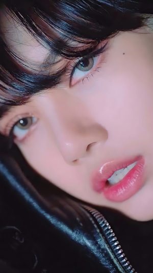 Lisa from BLACKPINK close-up