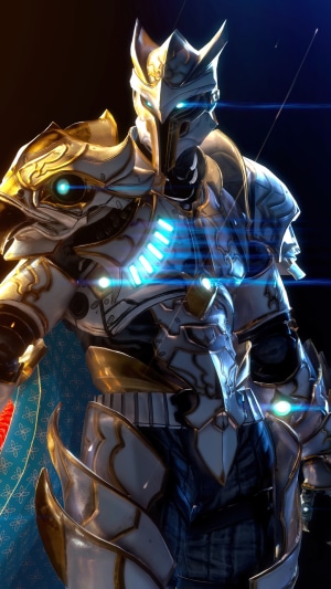 Knight in ornate armor from Godfall