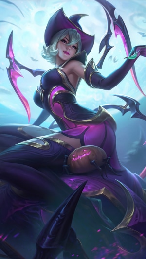 Elise from League of Legends Halloween Splash Art