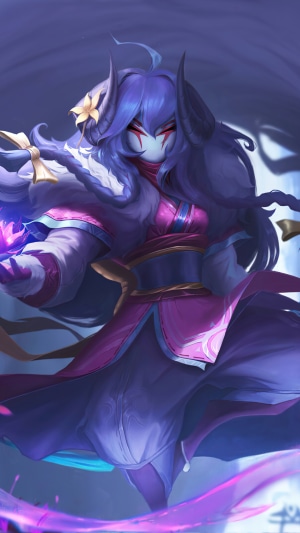 Kindred from League of Legends, Spirit Blossom skin
