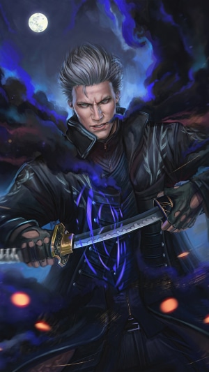 Vergil from Devil May Cry 5 with Katana