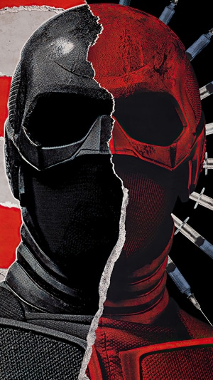 Black Noir from The Boys Split Mask Art