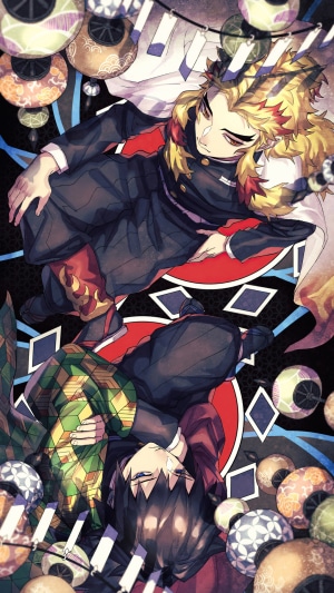 Kyojuro Rengoku and Giyu Tomioka from Demon Slayer Kimetsu no Yaiba