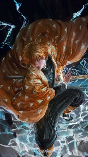 Zenitsu Agatsuma from Demon Slayer Kimetsu no Yaiba