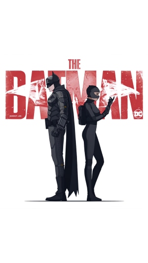 The Batman and Catwoman from The Batman