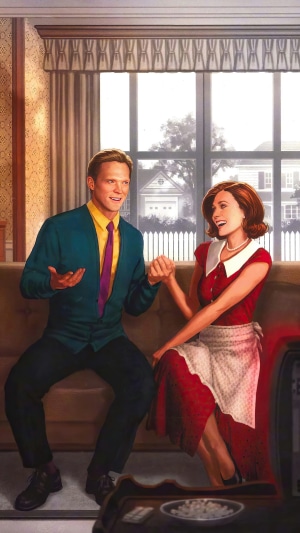 Wanda Maximoff and Vision from WandaVision