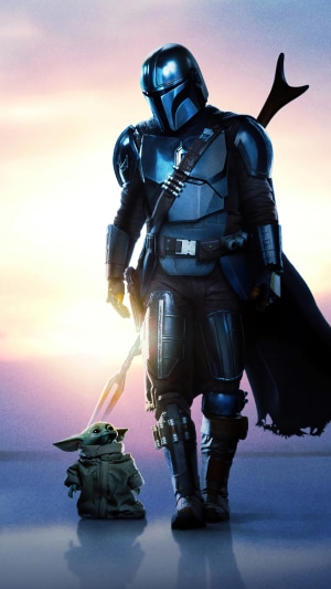 The Mandalorian and Grogu from Star Wars