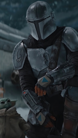 The Mandalorian and Grogu from Star Wars