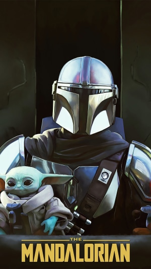 The Mandalorian and Grogu from The Mandalorian