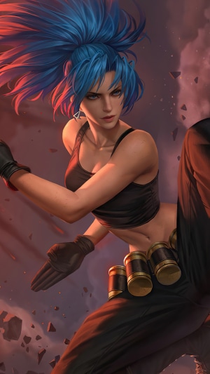 Karina from Mobile Legends in Action Pose