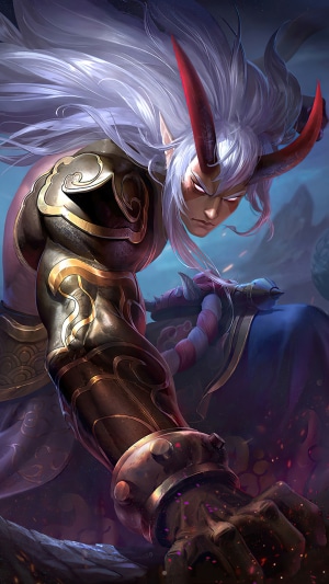 Badang from Mobile Legends in Action Pose