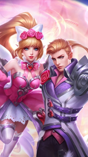 Miya and Alucard from Mobile Legends Artwork