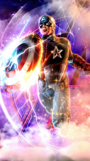 Captain America from Marvel Comics with Shield