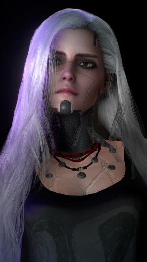 Ciri from Cyberpunk 2077
