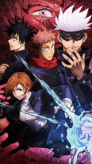 Jujutsu Kaisen: Yuji Itadori, Megumi Fushiguro, Nobara Kugisaki, Satoru Gojo
