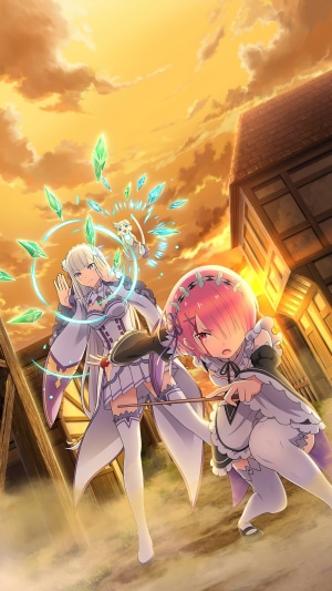 Emilia and Ram from Re: Zero