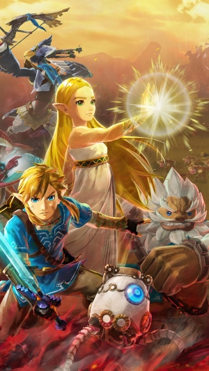 Link and Zelda from Hyrule Warriors: Age of Calamity