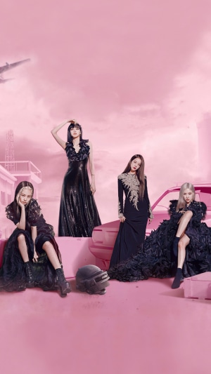 BLACKPINK members in PUBG Mobile promotional art