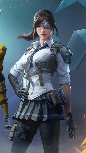 PUBG Mobile Female Character with Eyepatch