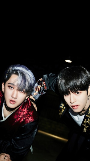 Seo Chang Bin and Kim Seung Min from Stray Kids