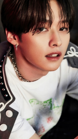 Lee Know from Stray Kids Close-Up Portrait