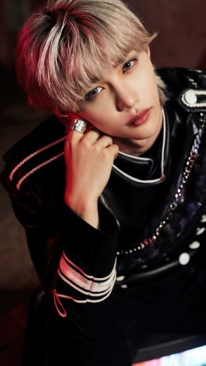 Felix from Stray Kids Kpop Group Close-Up