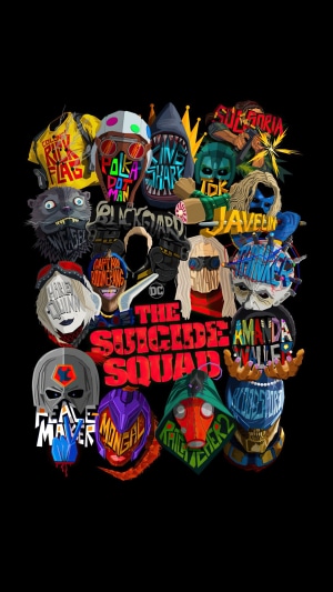 The Suicide Squad characters collage