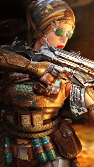 Call of Duty Mobile Character with Tactical Gear