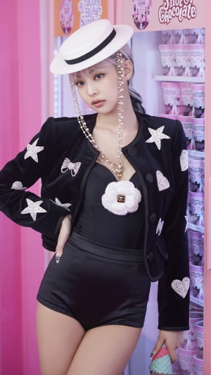 Jennie from BLACKPINK with ice cream
