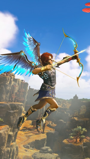 Fenyx from Immortals Fenyx Rising with wings and bow