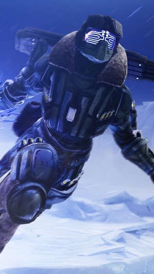 Destiny 2 character in snowy environment