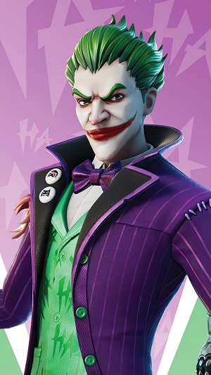 Joker from Fortnite and DC Comics