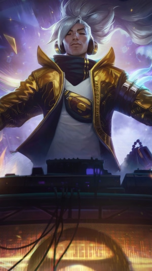 Yasuo from League of Legends True Damage Splash Art