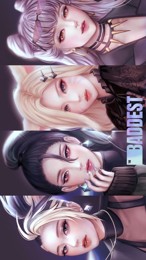 The Baddest KDA Characters from League of Legends