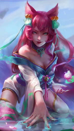 Ahri from League of Legends Spirit Blossom skin