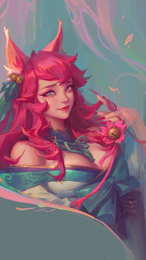 Ahri from League of Legends, Spirit Blossom skin